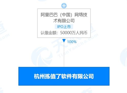 阿里巴巴成立杭州揀值了軟件有限公司，注冊資本5億深耕網(wǎng)絡(luò)技術(shù)服務(wù)